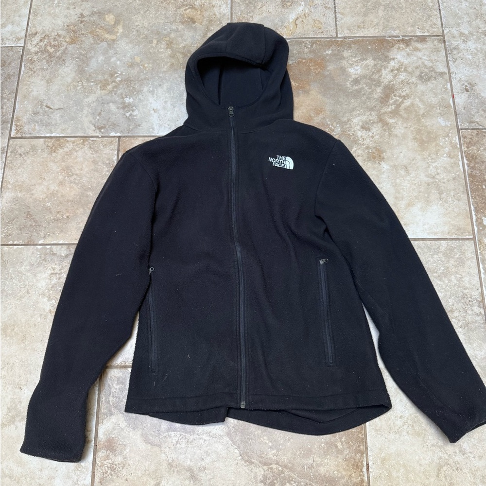 Men’s North Face Black fleece Full-Zip Jacket size medium